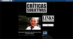 Desktop Screenshot of criticassubjetivas.blogspot.com
