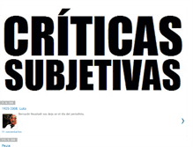 Tablet Screenshot of criticassubjetivas.blogspot.com