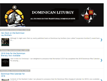 Tablet Screenshot of dominican-liturgy.blogspot.com