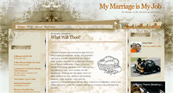 Desktop Screenshot of mymarriageismyjob.blogspot.com