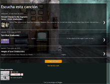 Tablet Screenshot of escuchaestacancion.blogspot.com