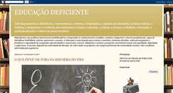 Desktop Screenshot of educacaodeficiente.blogspot.com