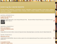 Tablet Screenshot of educacaodeficiente.blogspot.com