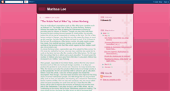 Desktop Screenshot of marissakruse.blogspot.com
