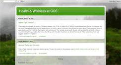 Desktop Screenshot of healthnwellnessatgcs.blogspot.com