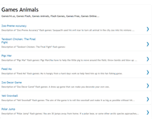 Tablet Screenshot of gamesanimals.blogspot.com