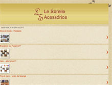 Tablet Screenshot of lesorelleacessorios.blogspot.com