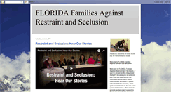 Desktop Screenshot of floridafamiliesagainstrestraint.blogspot.com