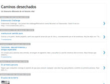 Tablet Screenshot of caminosdesechados.blogspot.com