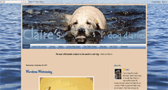Desktop Screenshot of clairesdogdiaries.blogspot.com
