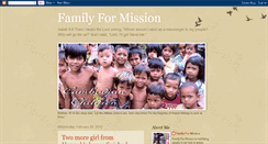Desktop Screenshot of afamilyformission.blogspot.com