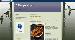 Desktop Screenshot of ahappyvegan.blogspot.com