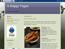 Tablet Screenshot of ahappyvegan.blogspot.com