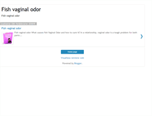 Tablet Screenshot of fishy-vaginal-odor.blogspot.com