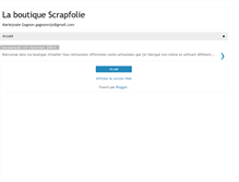 Tablet Screenshot of laboutiquescrapfolie.blogspot.com