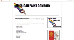 Desktop Screenshot of americanpaintcompany.blogspot.com