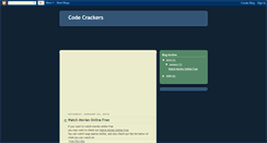 Desktop Screenshot of crackersden.blogspot.com