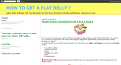 Desktop Screenshot of how-to-get-a-flat-belly.blogspot.com