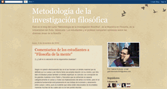 Desktop Screenshot of metodologiadelainvestigacionfilosofic.blogspot.com