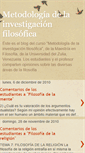 Mobile Screenshot of metodologiadelainvestigacionfilosofic.blogspot.com