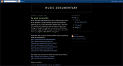 Desktop Screenshot of musicdocumentary.blogspot.com