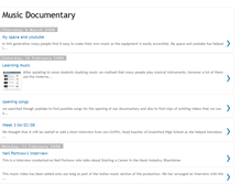 Tablet Screenshot of musicdocumentary.blogspot.com