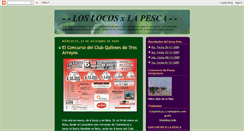 Desktop Screenshot of loslocosxlapesca.blogspot.com