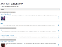 Tablet Screenshot of evolution07.blogspot.com