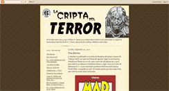 Desktop Screenshot of lacriptadelterror.blogspot.com