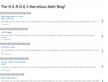 Tablet Screenshot of heroesmath.blogspot.com