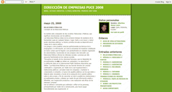 Desktop Screenshot of direcciondeempresaspuce2008.blogspot.com