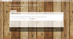 Desktop Screenshot of duurzaamdroomhuis.blogspot.com