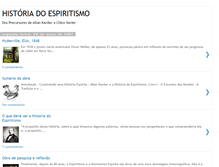 Tablet Screenshot of historiadoespiritismo.blogspot.com