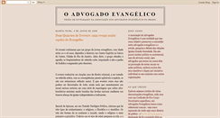 Desktop Screenshot of oadvogadoevangelico.blogspot.com