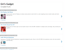 Tablet Screenshot of chicksgadget.blogspot.com