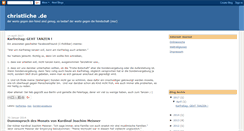 Desktop Screenshot of christentum.blogspot.com