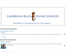 Tablet Screenshot of caribbean-blue-diving-services.blogspot.com