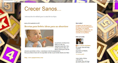 Desktop Screenshot of crecersanos.blogspot.com
