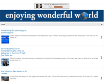 Tablet Screenshot of enjoyingwonderfulworld.blogspot.com