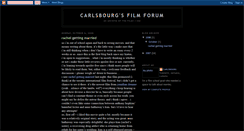 Desktop Screenshot of carlsbourgsfilmforum.blogspot.com