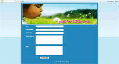 Desktop Screenshot of just4littleone.blogspot.com