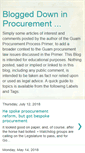 Mobile Screenshot of bloggeddowninprocurement.blogspot.com