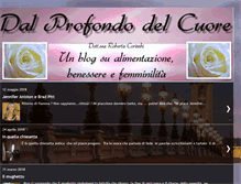 Tablet Screenshot of dalprofondodelcuore.blogspot.com