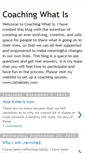 Mobile Screenshot of coachingwhatis.blogspot.com