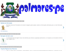 Tablet Screenshot of minhapalmares.blogspot.com