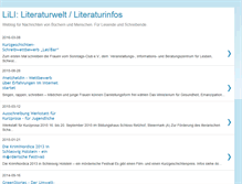 Tablet Screenshot of literaturwelt-lili.blogspot.com