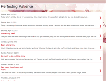 Tablet Screenshot of perfectingpatience.blogspot.com