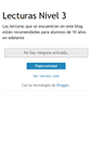 Mobile Screenshot of lecturasniveltres.blogspot.com