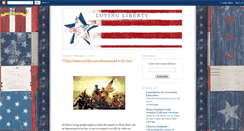 Desktop Screenshot of lovingliberty.blogspot.com