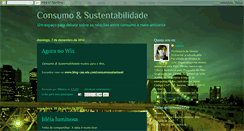 Desktop Screenshot of consumoesustentabilidade.blogspot.com